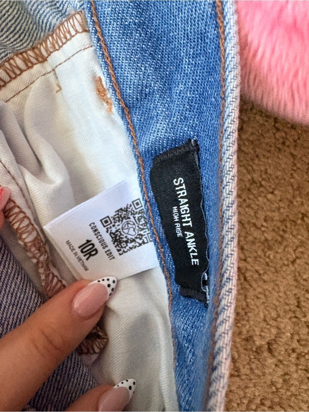 Express Straight Ankle High-Rise Jeans - Light Blue